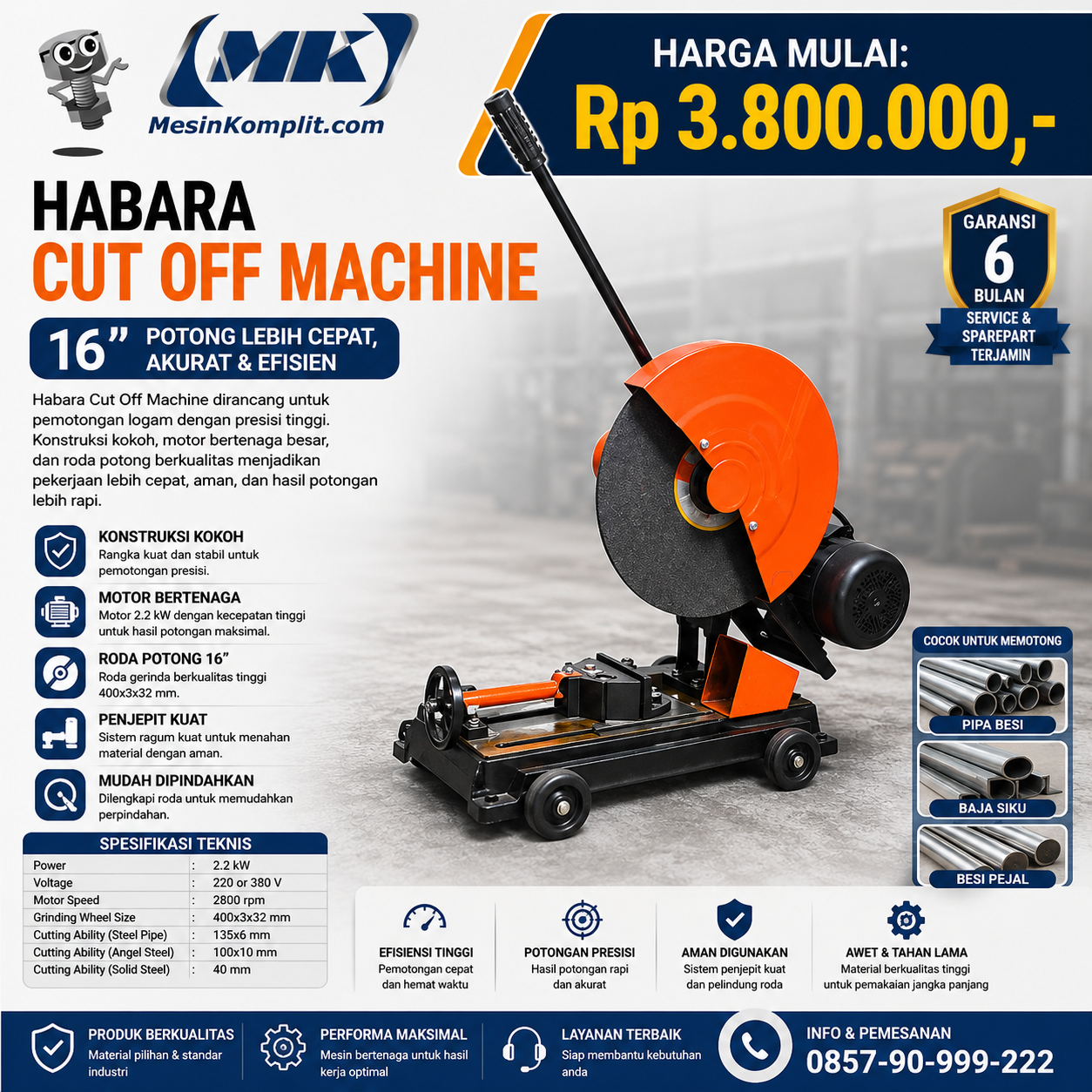 Mesin Cut Off 16 Inc...
